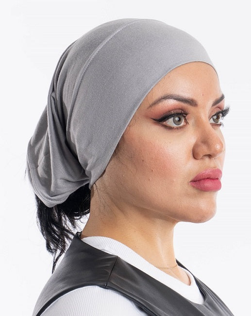 Hijab Side Seams Grey Tube Undercap